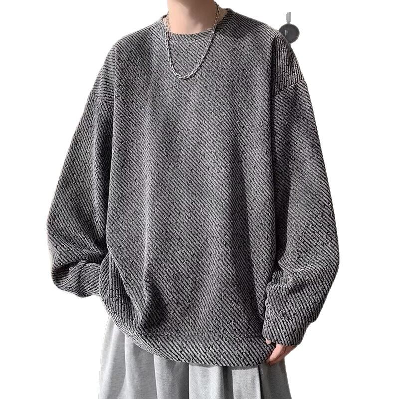 Men's Japanese Retro Lazy Style Hoodie - 2025 Autumn/Winter New Arrival, Trendy High-Street Versatile High-End Feel Top.