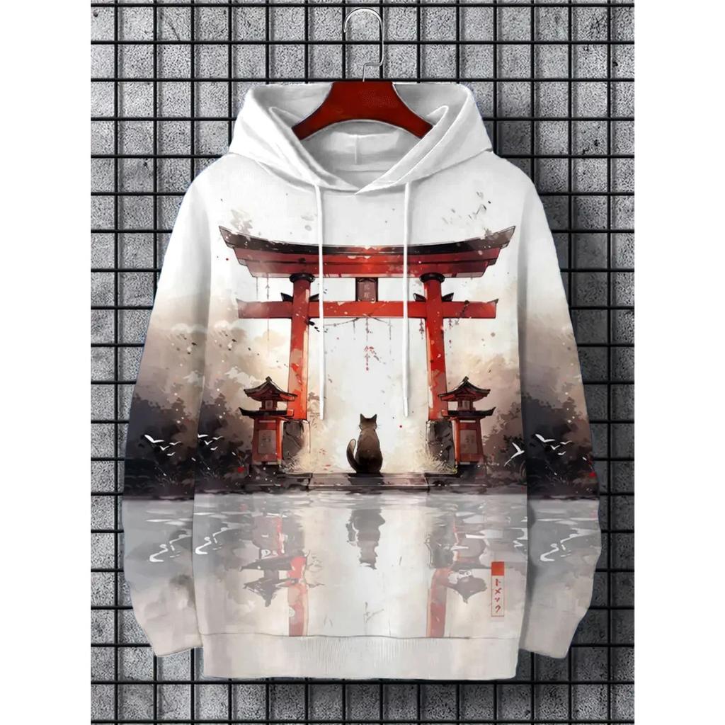 New Japanese Style Sushi Cat 3d Print Hoodie Women Fashion Harajuku Oversized Hoodie Sweatshirt Clothes Animal Tracksuit