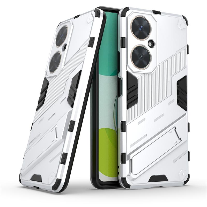 

Для Huawei Nova 11i чехол Huawei Nova 11i Capas задняя линза защитная подставка противоударный держатель чехол Huawei Nova 11i Fundas For Nova 11i белый