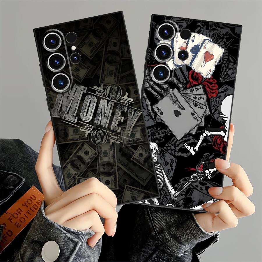 Gothic Skeleton Case for Samsung Galaxy S26 Ultra S10 S9 S24 Note 20 8 9 10 S25 Plus S21 FE S23 S20 Ultra Funda Phone Cover