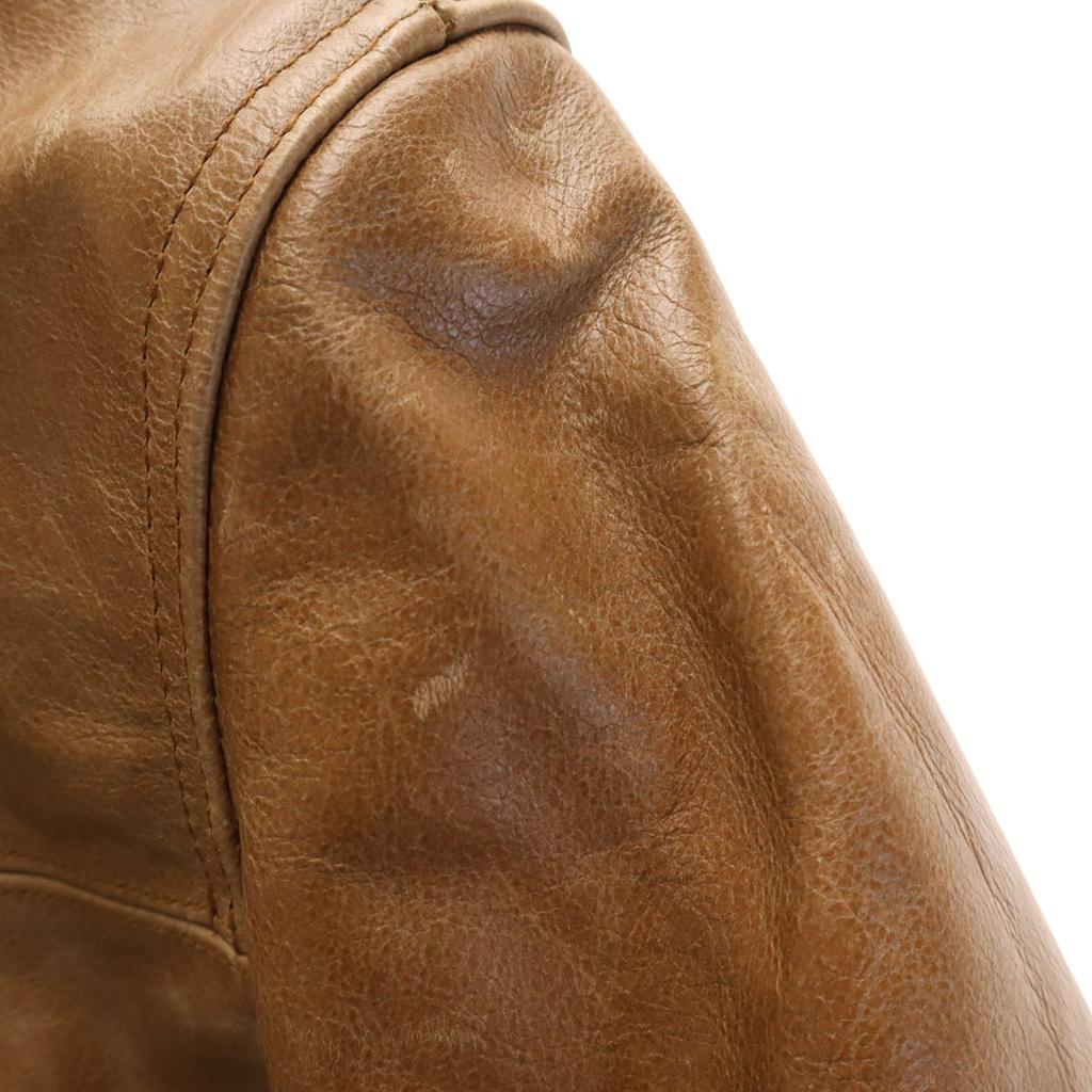 90s Old leather jacket 38 Camel Men's Used