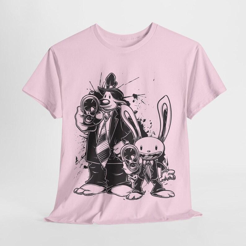 Sam & Max Short Sleeve Print Tshirt Clothing Tee Women Cotton T Shirt Fashion Summer Tops Y2k Short Sleeves Classic