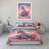 Magical Unicorn on Cloud Bedding Duvet Cover Set  (1*Duvet Cover 2*Pillowcases, without duvet insert)