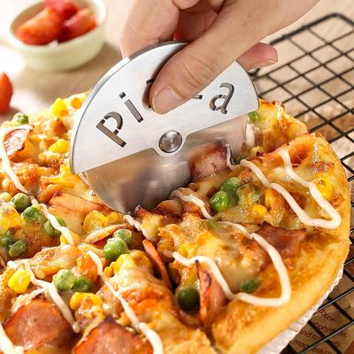 Mini nerezový kráječ na pizzu Kreativní kolečko na pizzu Kráječ na koláč Krájení Sekání Pečicí nástroje Přenosné cestovní doplňky