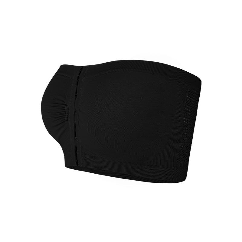 

Невидимый бюстгальтер с передней застежкой и драпировкой - Пуш-ап топ-труба из эластичной ткани, доступен в нескольких цветах M чёрный