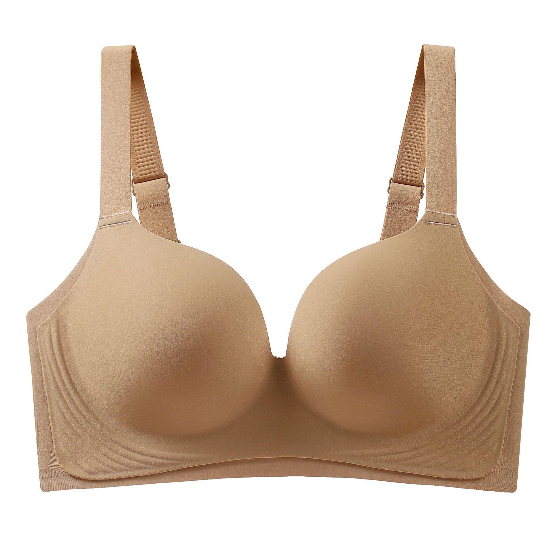 

Тонкий Бесшовный Бюстгальтер Женский Латексный Полная Чашка Большого Размера Дышащий Бюстгальтер Пуш-ап Большого Размера 42/95D хаки