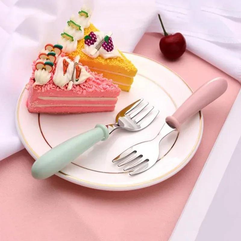 Baby Tableware Set Children Spoon Forks Box Kids Stainless Steel Cutlery Portable Baby Feeding Utensils Spoons