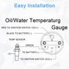 2" 52mm Oil Temp Temperature Gauge Meter Kit 50-150℃ Digital LED Display DC12V for Car Truck Vehicle Automotive