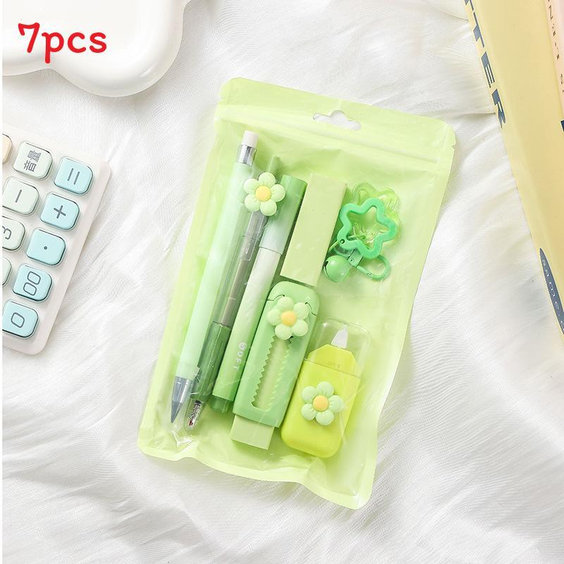 Floral Stationery Set For Students With Cute Design And Practical Supplies Gift For Kids And Teens