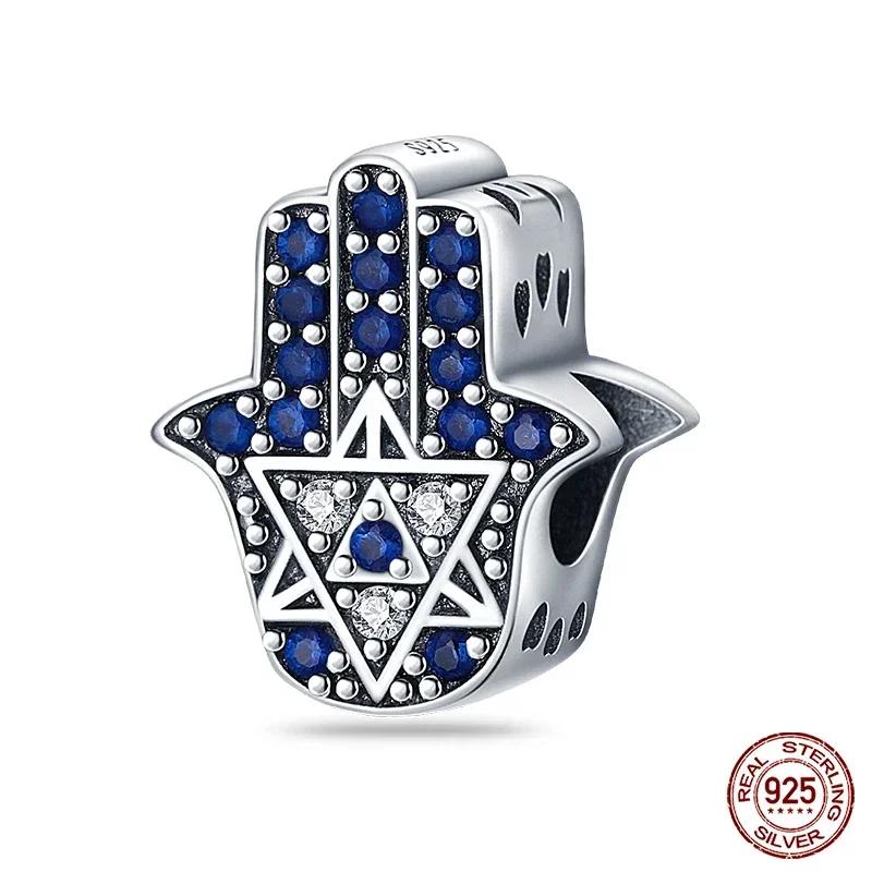 925 Silver Color Evil Eye Charm Demon Eye Bead For Original Bracelet&Bangle DIY Making Fashion Jewelry Gift