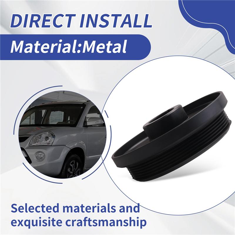 ABLZ-23124-2F602 23124-2F010 Damper Pulley Crankshaft Pulley For Hyundai Tucson Ix35 2011-2014