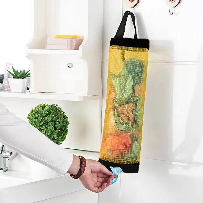1Pcs Wall Mounted Storage Bag Pockets Shelf Tote Rack Bag Clear Hanging Purse Handbag Organizer Storage Holder Wardrobe Closets
