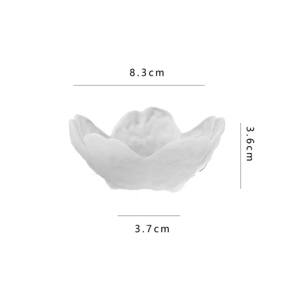 Creative Gold Inlay Glass Sakura Disc Japanese Small Sauce Bowl Nordic Style Flower Candle Holder Wedding Table