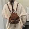 Schultasche Herbst und Winter Retro Wildleder Rucksack Arbeit Vielseitig Damen Reise Rucksack Studenten Pendeln Schultasche