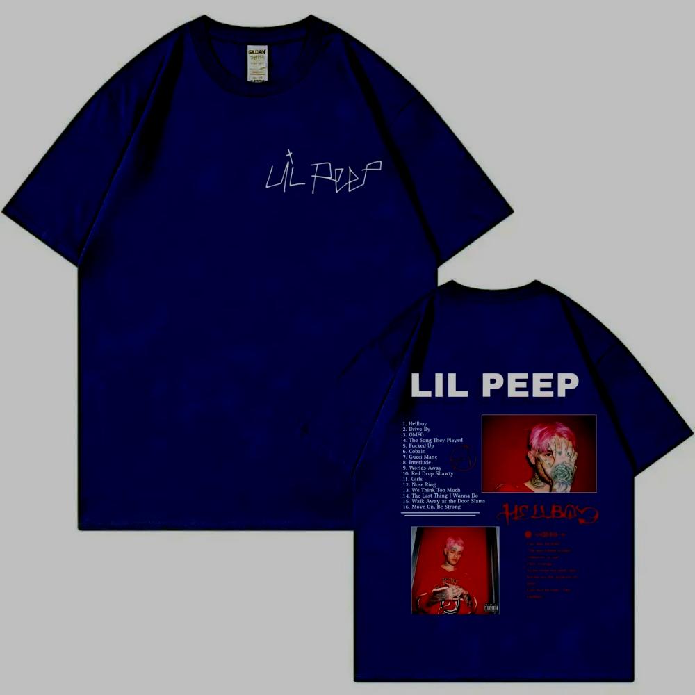 Rapper Lil Peep Album Merch Tshirts Men Women Clothing Harajuku Hip Hop Short Sleeve Tshirts Fashion Casual Oversized T Shirts
