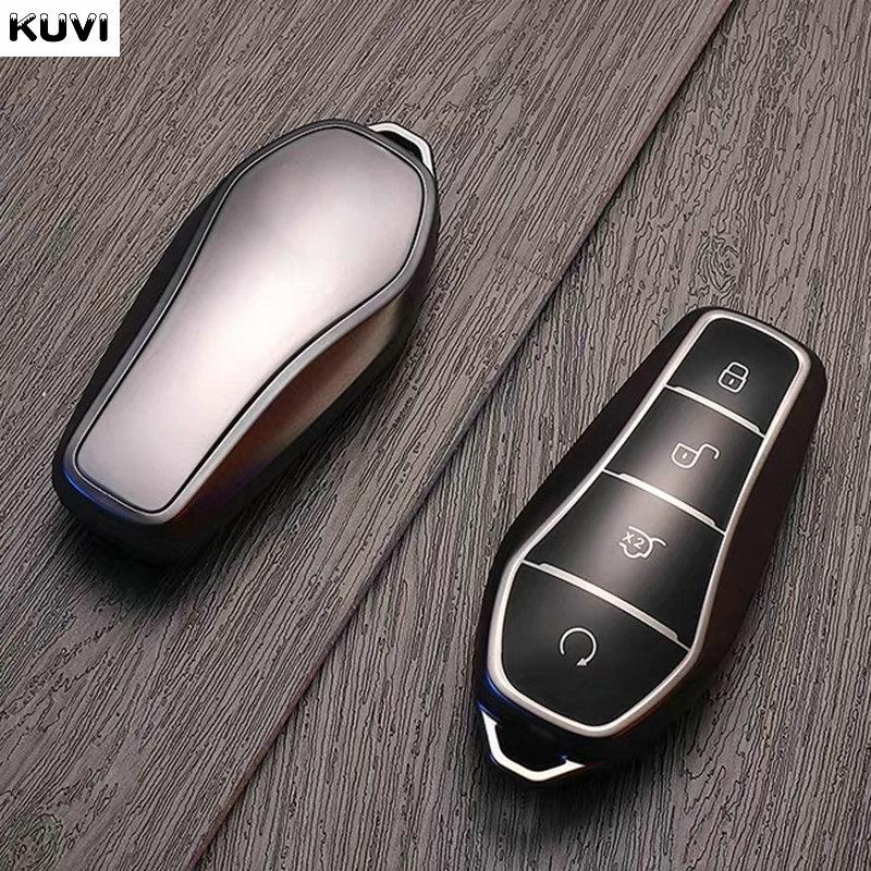 

Key Case Cover For Byd Song Plus Atto 3 Han Ev Tang Dm Qin Seal Dolphin Gun Grey Tpu Remote Fob Holder Keychain Car Accessories