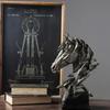 Office Ornaments Home Decoration Living Room Rack Nordic Style Retro Horse Head Ornaments Resin Crafts Decoration