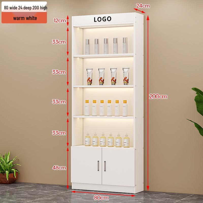 Illuminated Beauty Product Display & Storage Cabinet