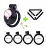 Male Chastity Cage with 4 Size Rings Cock Cage Urethral Chastity Device Sissy Sex Toys Chastity Belt for Men