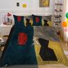 Color Oil Painting 3D Digital Printing Quilt Cover Pillowcase Two Or Three-Piece Set Polyester Can Be