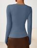 2026 Women's One-Shoulder Swing Neck Off-the-Shoulder Slimming Long Sleeve Top