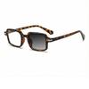 New Fashion Brand Design Retro Square Frame Photochromic Anti Blue Light Prescription Hyperopia Reading Glasses Degree 0 to +600