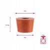RUBBER CAP FOR SMOKE, BALLOONS, WINE, DUMPER 49/40 mm - size 4