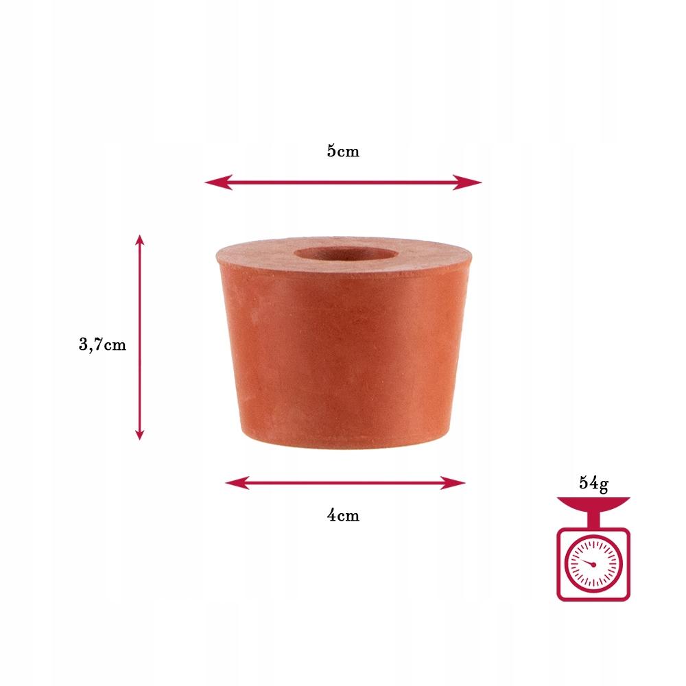 RUBBER CAP FOR SMOKE, BALLOONS, WINE, DUMPER 49/40 mm - size 4