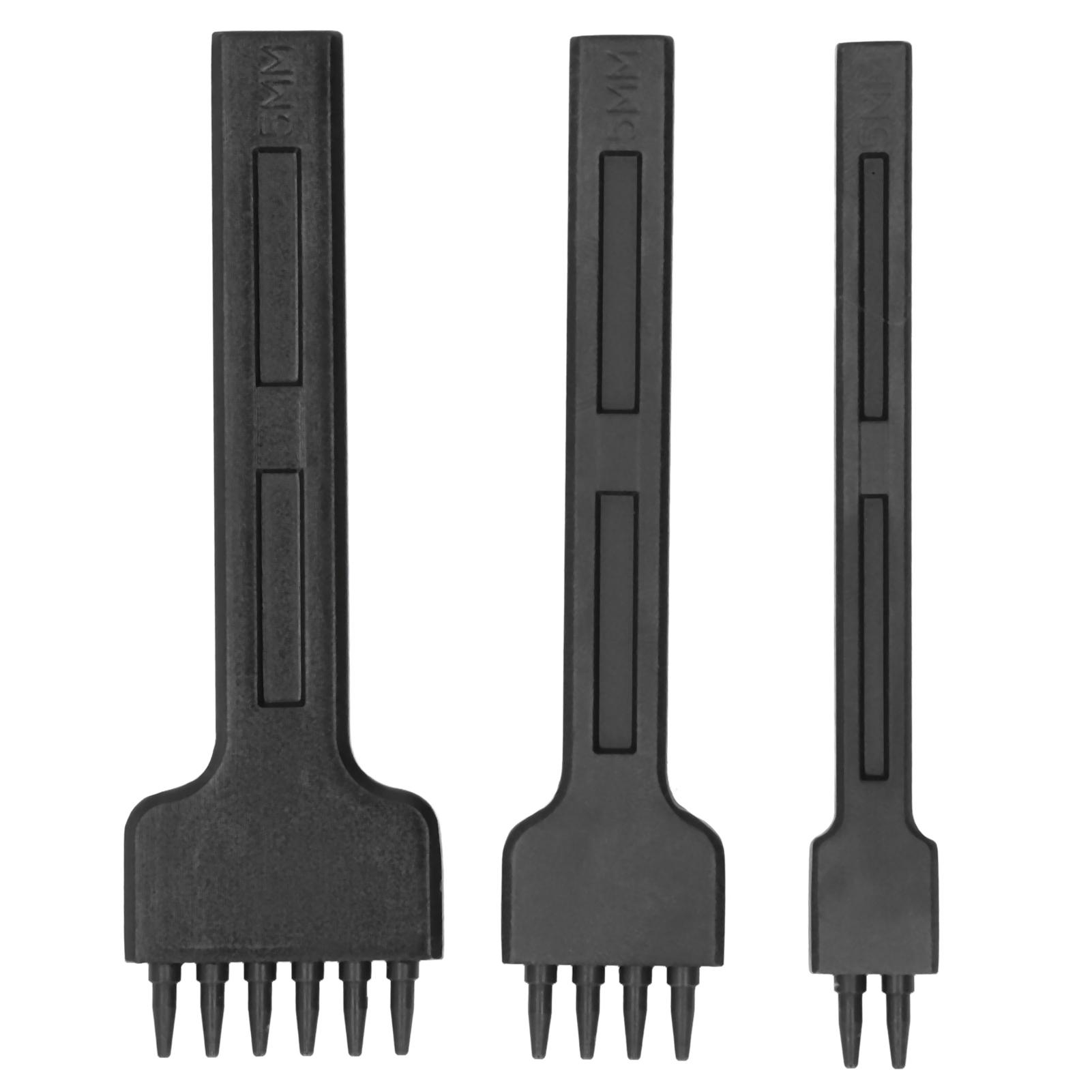 3 шт. кожаный дырокол DIY изделия из кожи ручной работы кожаный сплав цинка черный круглый дырокол 5MM