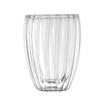 Household Simple Milk Cup Vertical Stripe Transparent Glass Drinking Cup With Lid And Handle High Value