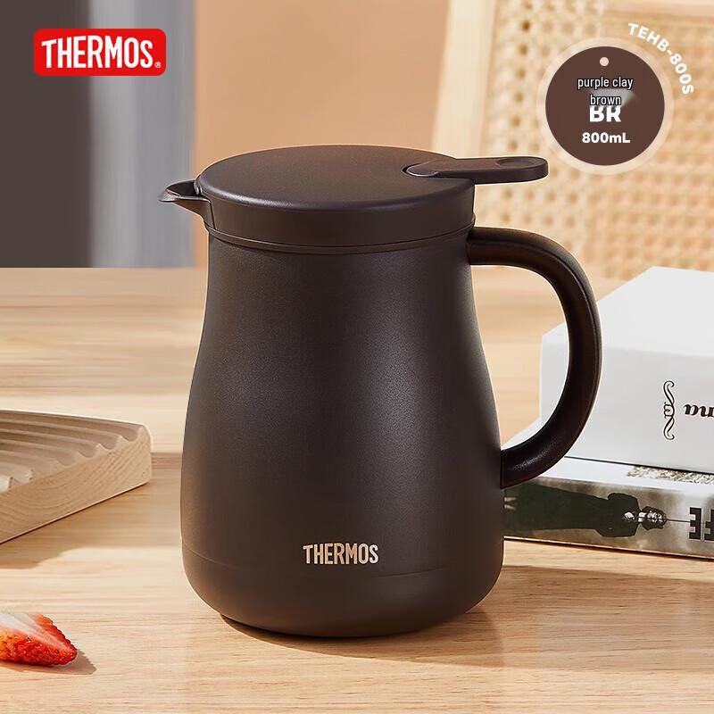 THERMOS 316L Stainless Steel Insulated Tea Pot with Infuser