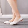  Fashion Woman Flat Lace Wedding Shoes Pointed Toe Flat White Women's Bridesmaid Shoe Lightweight Dance Shoes Sneaker