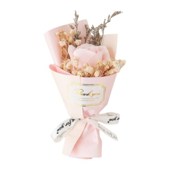 1/2Pcs Mini Fake Rose Sunflower Bouquet Handcrafted Soap Flower Petals Artificial Floral Decoration Valentine's Day Anniversary Birthday Romantic Gift