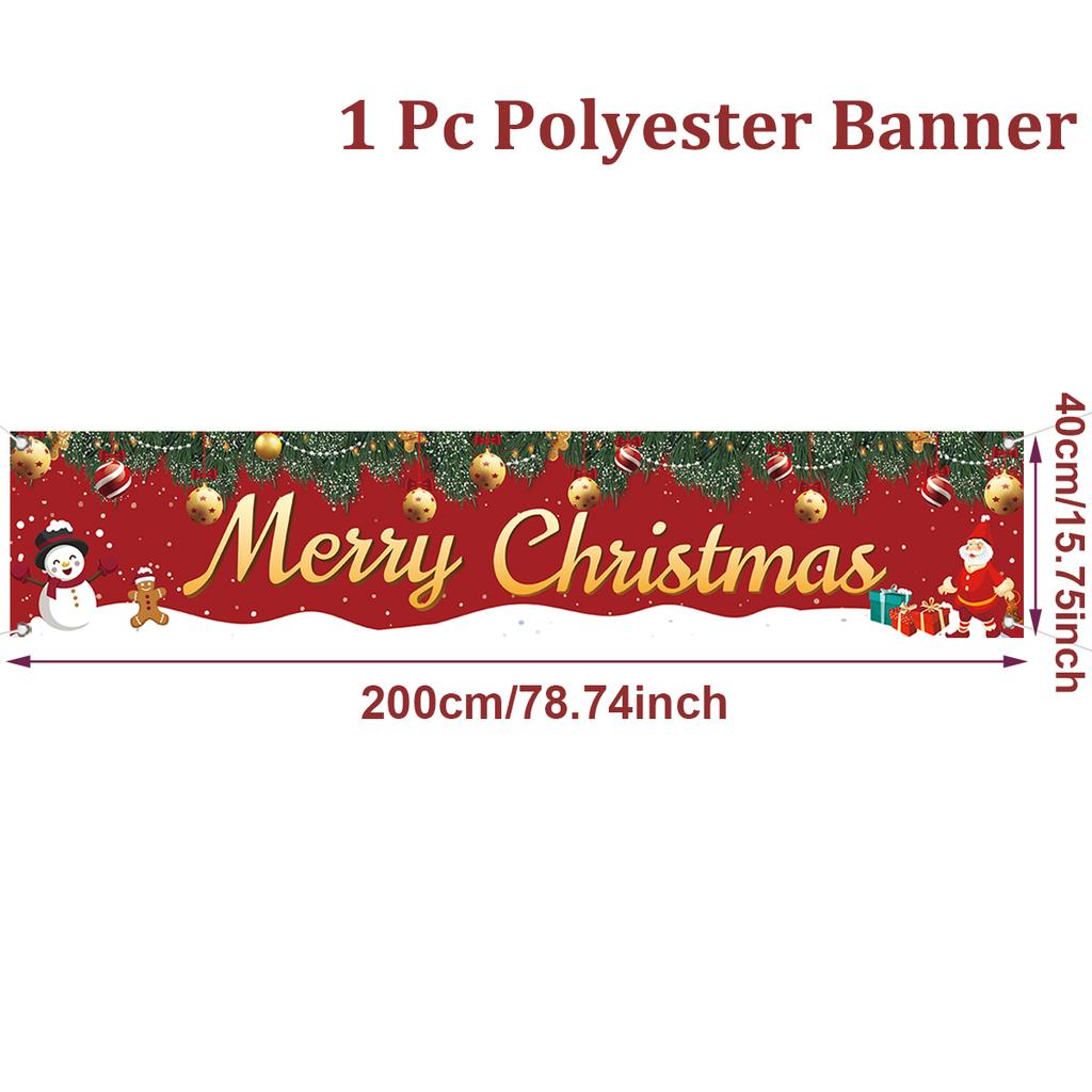 Merry Christmas Outdoor Banner Christmas Decoration for Home 2025 Xmas Ornament Navidad Natal Noel Kerst Gift Happy NewYear 2026