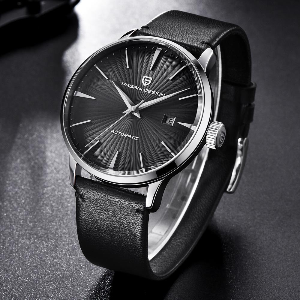 PAGANI New Men's Waterproof Genuine Leather Mechanical Watch 2770 - Trendy Business Style