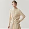2026 Autumn/Winter Women's Reversible Cashmere High Neck Cardigan - Rolled Edge, Casual, Skin-Friendly Knit Sweater