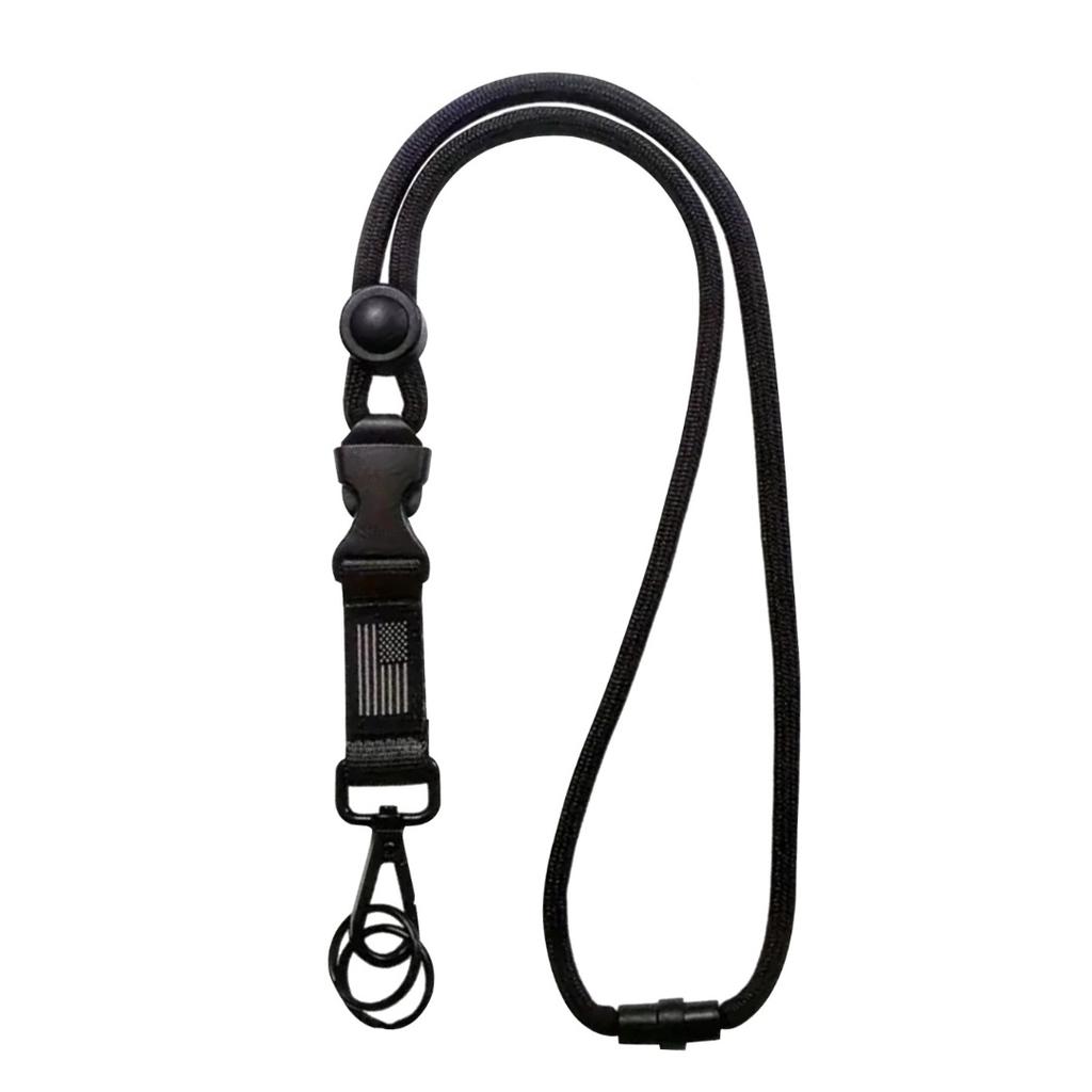 New Heavy Duty Removable Badge Reel Holder Keychain Hanging Neck Strap Lanyard Tactical Id Name Card Holder For Outdoor Hiking