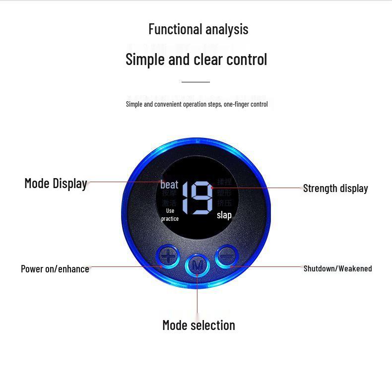 Portable Intelligent EMS Pulse Foot Massager with USB Charging