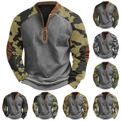 Sudadera con hebilla de invierno para hombre Sudadera estampada para hombre
