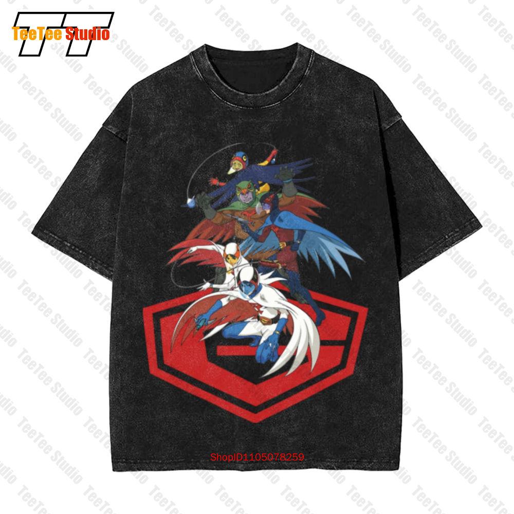 Gatchaman Anime GForce Insight Crowds Vintage Oversized TShirt OIA S