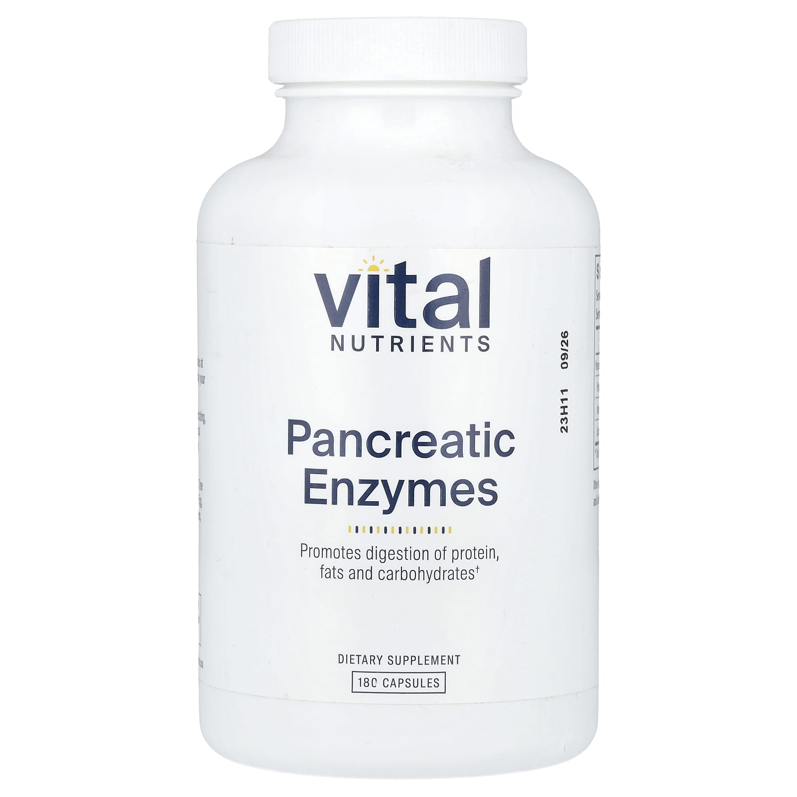 

Pancreatic Enzymes, 180 Capsules