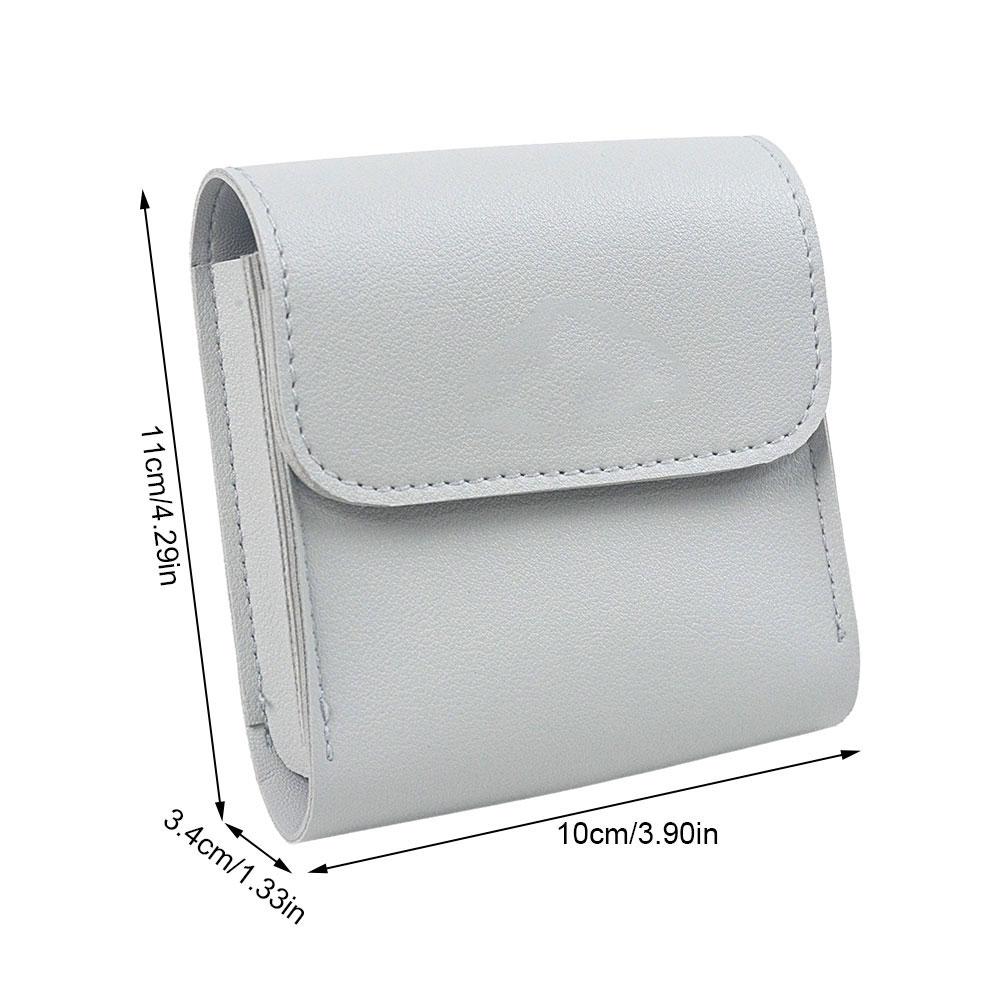 For ANBERNIC RG35XXSP Classic Folding Clamshell Handheld Console Storage Bag PU Leather Storage Bag Game Console Storage Bag