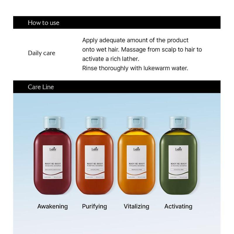 Lador - Root Re-Boot Shampoo Mini - 4 Types