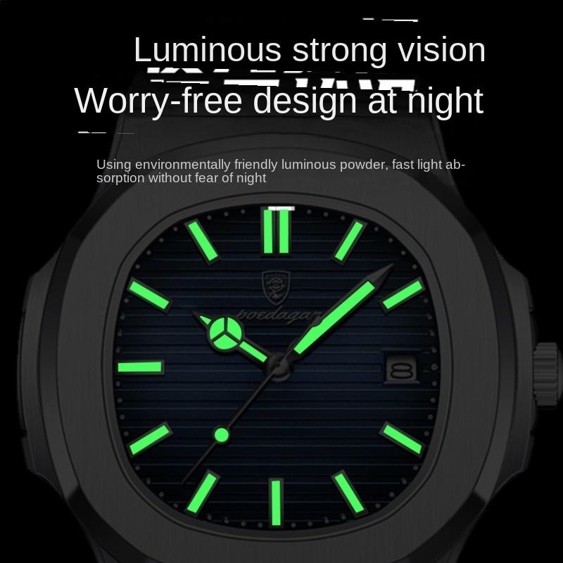 Top Brandneue Wasserdichte Ultradünne Herrenuhr Mode Kalender Quarz Leuchtende Armbanduhr