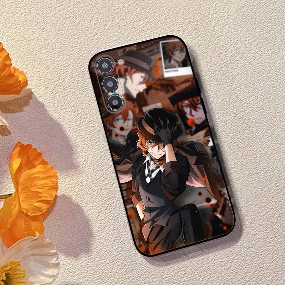 Bungo Stray D-Dogs Nakahara Chuuya Phone Case For Samsung Galaxy A73,A72,A71,A70,A53,A52,A51,Soft Silicone Black Cover