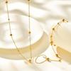 Stainless Steel Bead Hand Chain Bracelet For Women, Trendy Ring Bracelet Hand Chain Body Jewelry