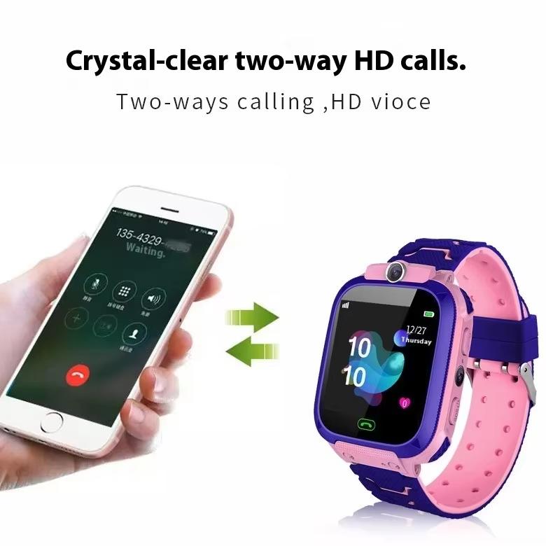 Hottest Selling 1.44" TFT 2G SOS Button Q12 Kids Smart Watch With Camera Anti-Lost LBS Positioning 400mAh Super Long Standby