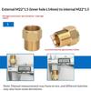 Neuer 1 Stück Adapter für männliche und weibliche Anschlüsse, F/M Schlauchtülle Schlauchverbinder, Langlebiges Messingrohrfitting 3/8" 1/4" M14 M18 M22 Gewinde