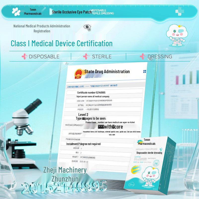 Tuoneng Medical Sterile Breathable Eye Patch for Post-Surgery Recovery