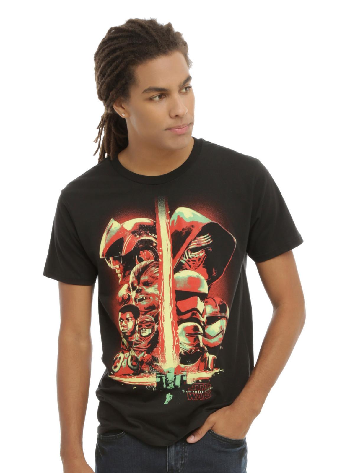 Star Wars: The Force Awakens Characters T-Shirt S